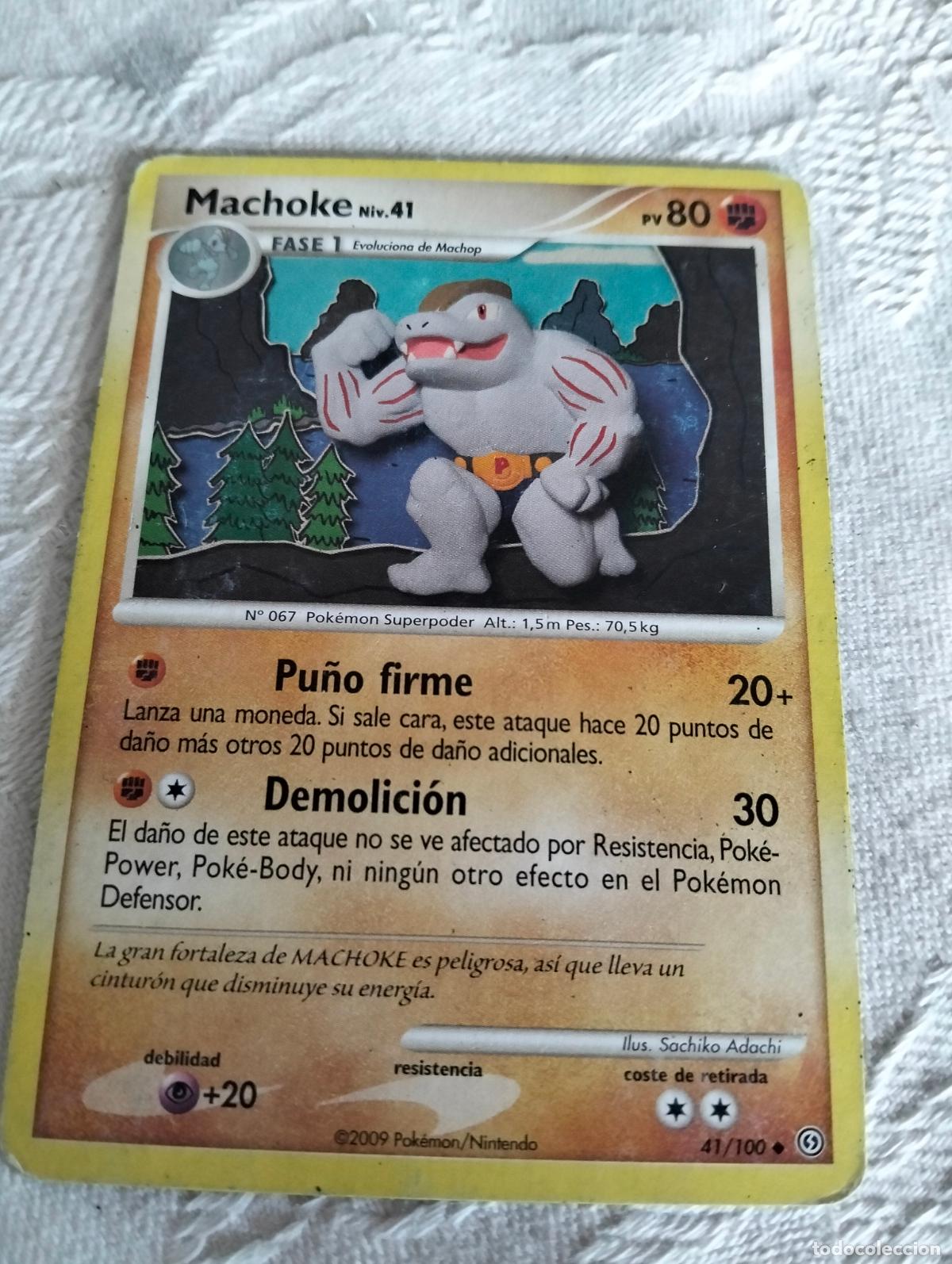 Trading Cards: Machoke niv.41 41/100 2009 stf 41 carta pokemon espa&ntilde;ol