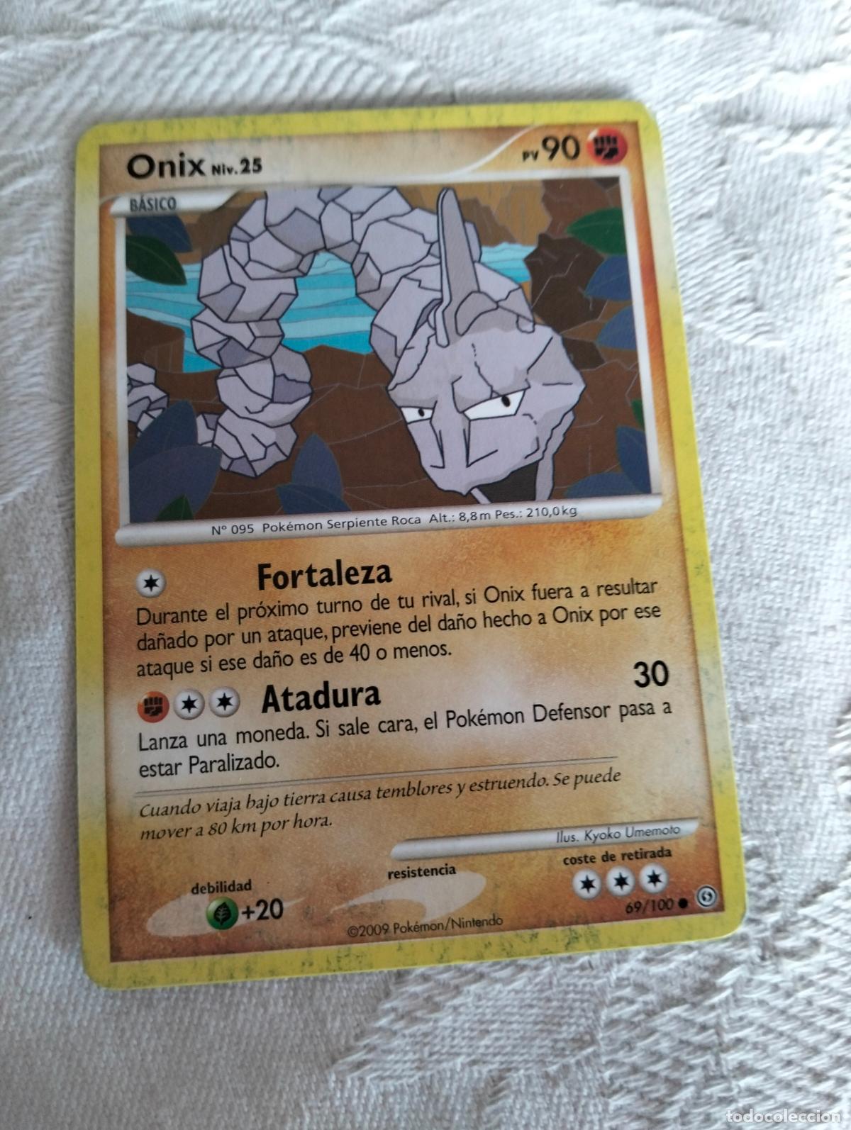 Trading Cards: Onix niv.25 69/100 2009 stf 69 carta pokemon espa&ntilde;ol