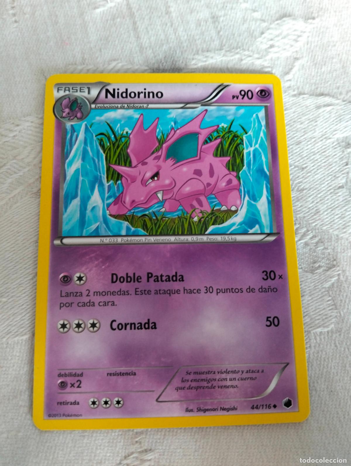 Trading Cards: Nidorino 44/116 2013 plf 44 carta pokemon espa&ntilde;ol