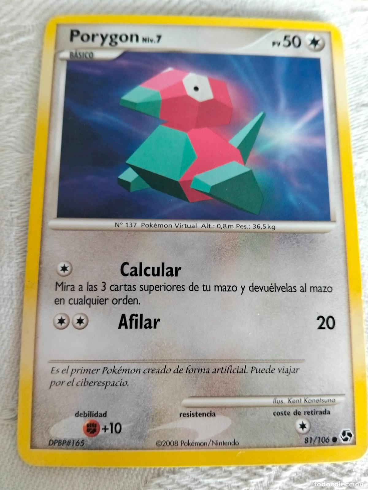 Trading Cards: Porygon niv.7 81/106 2008 ge 81 carta pokemon espa&ntilde;ol
