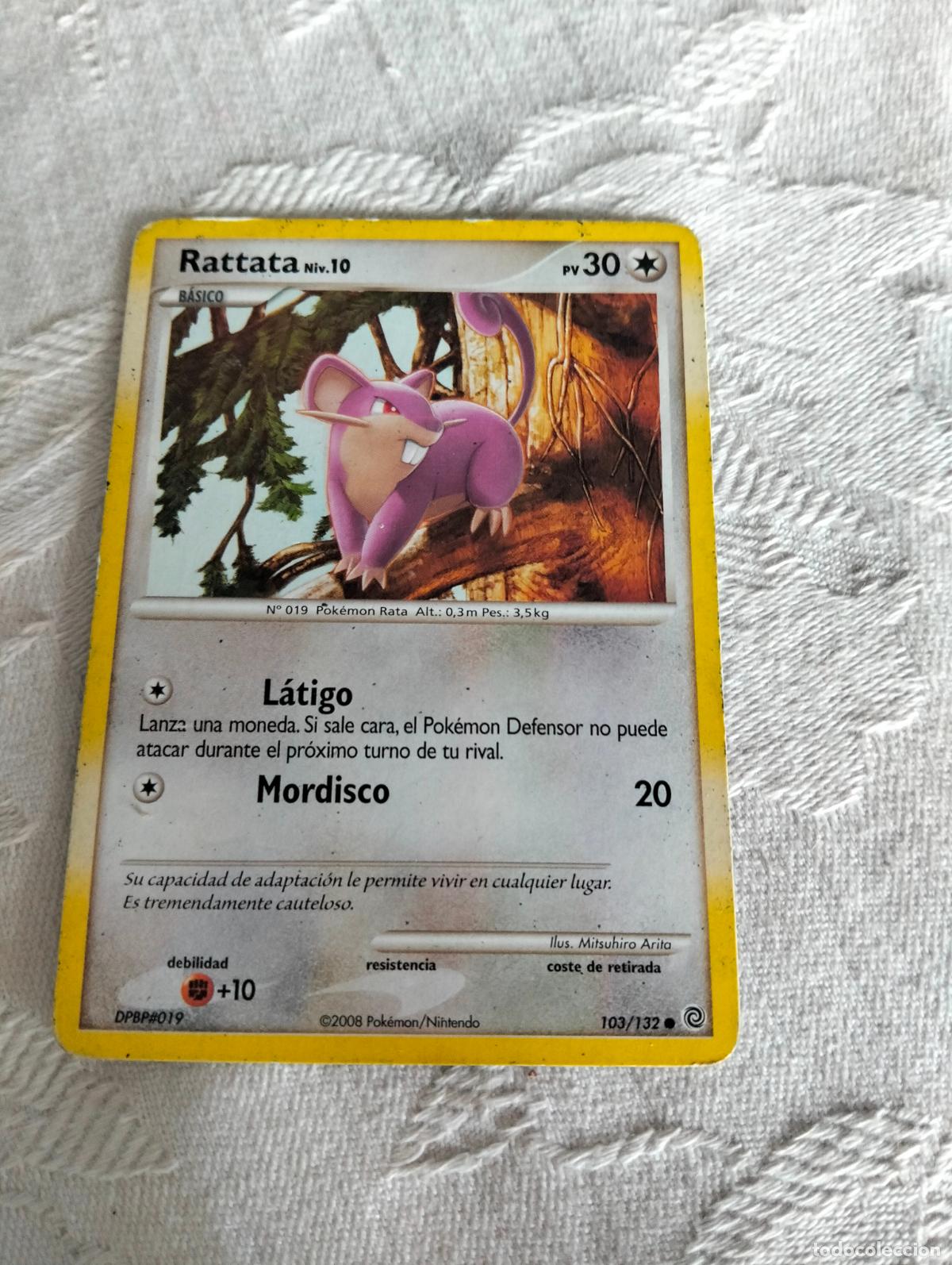 Trading Cards: Rattata niv.10 103/132 2008 sw 103 carta pokemon espa&ntilde;ol
