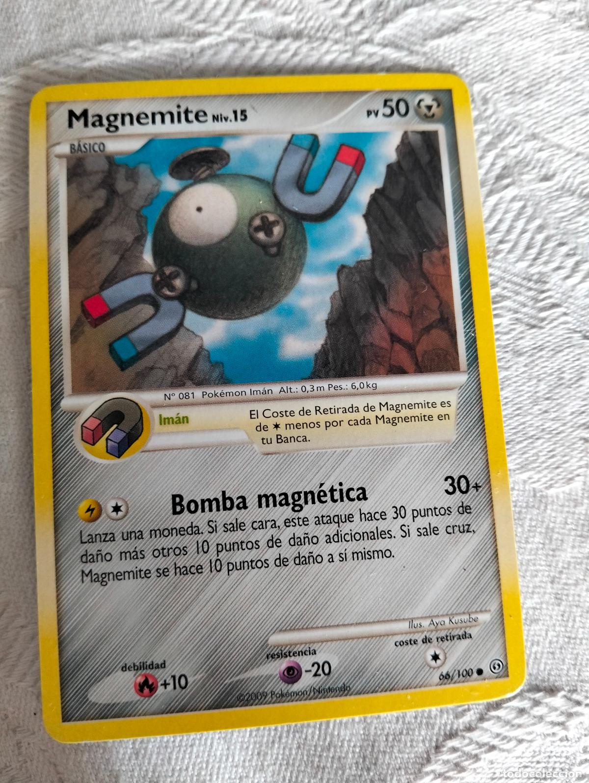 Trading Cards: Magnemite niv.15 66/100 2009 stf 66 carta pokemon espa&ntilde;ol