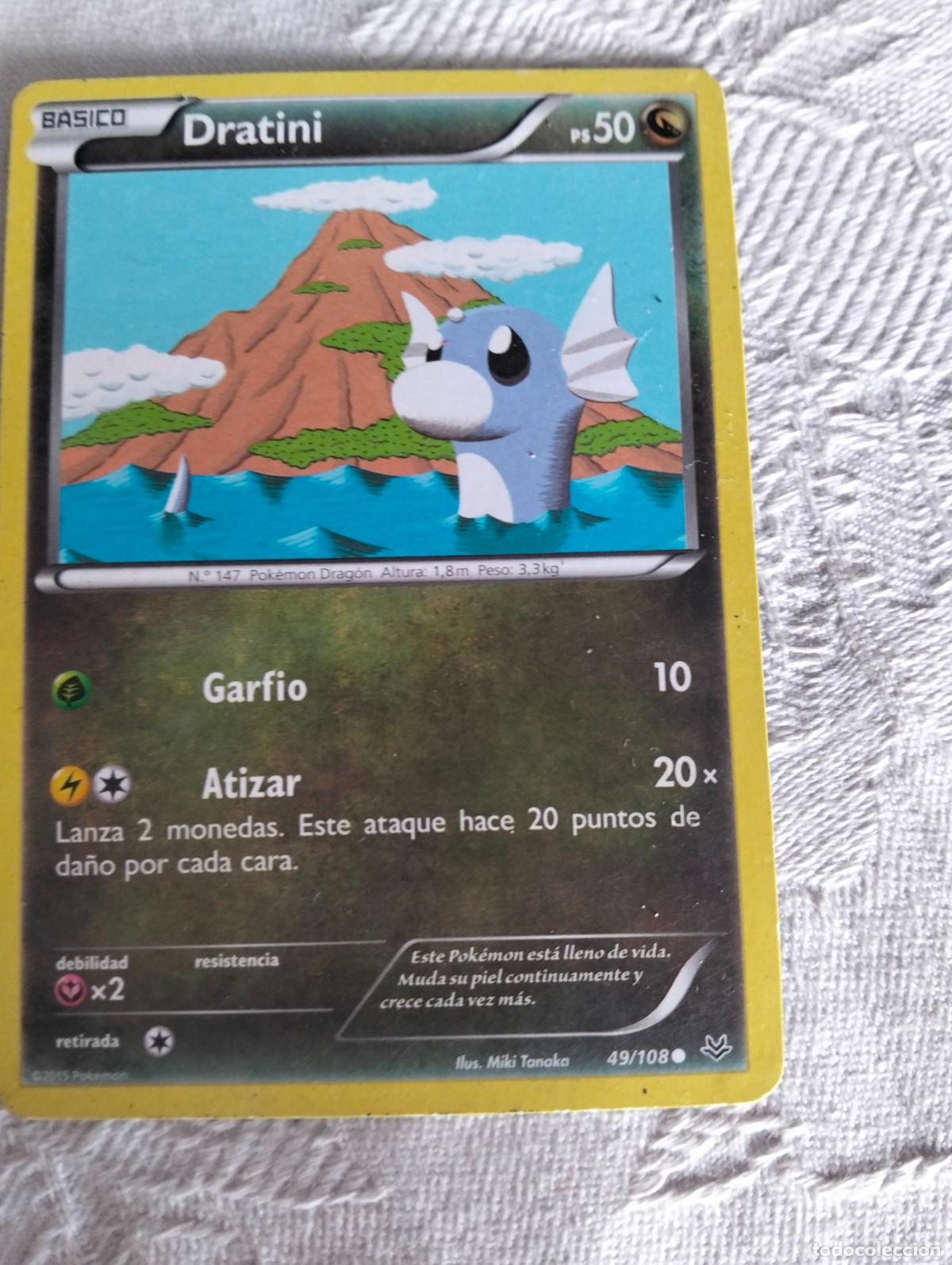 Trading Cards: Dratini 49/108 2015 ros 49 carta pokemon espa&ntilde;ol