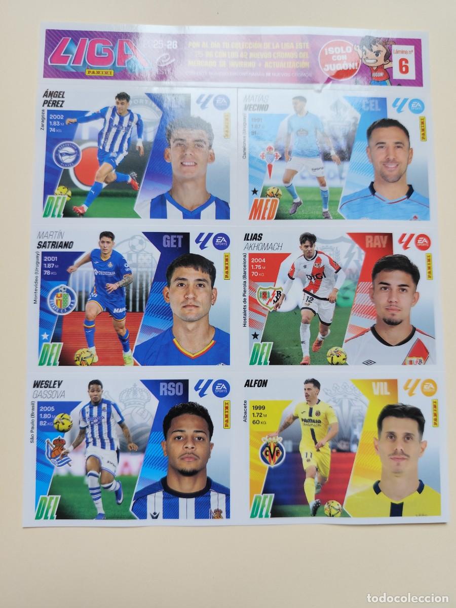 Trading Cards: Liga Este 2025/26. mercado y fichajes de invierno - L&aacute;mina 6, Jug&oacute;n n&ordm; 230 (tambi&eacute;n sueltos)
