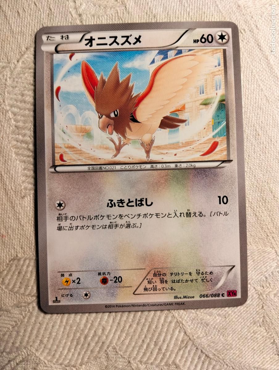 Trading Cards: Spearow 066/088 2014 xy4 66 1a edici&oacute;n carta pokemon japon&eacute;s