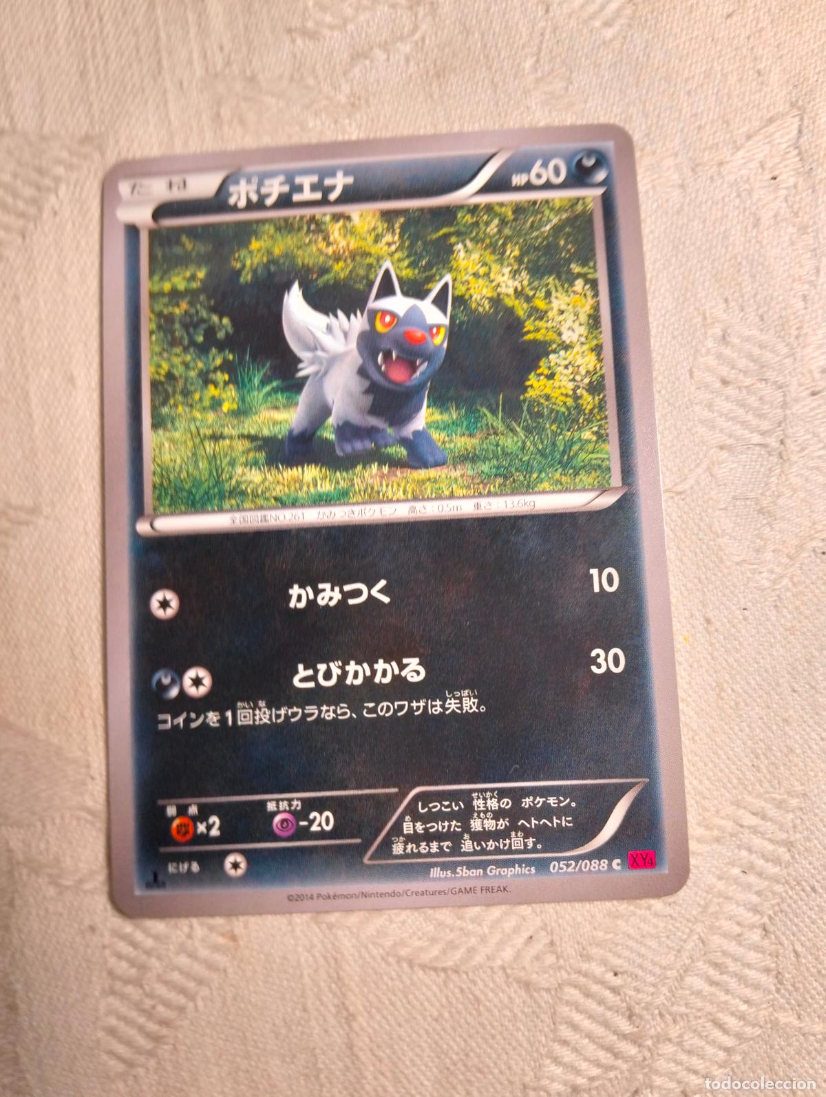 Sammelkarten: Poochyena 052/088 2014 xy4 52 1a edici&oacute;n carta pokemon japon&eacute;s