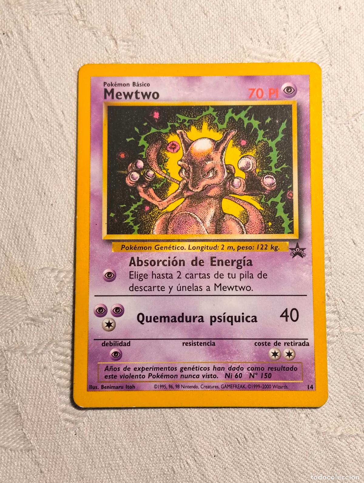 Trading Cards: Mewtwo wp 14 promo Wizards black star 1999-2000 carta pokemon espa&ntilde;ol