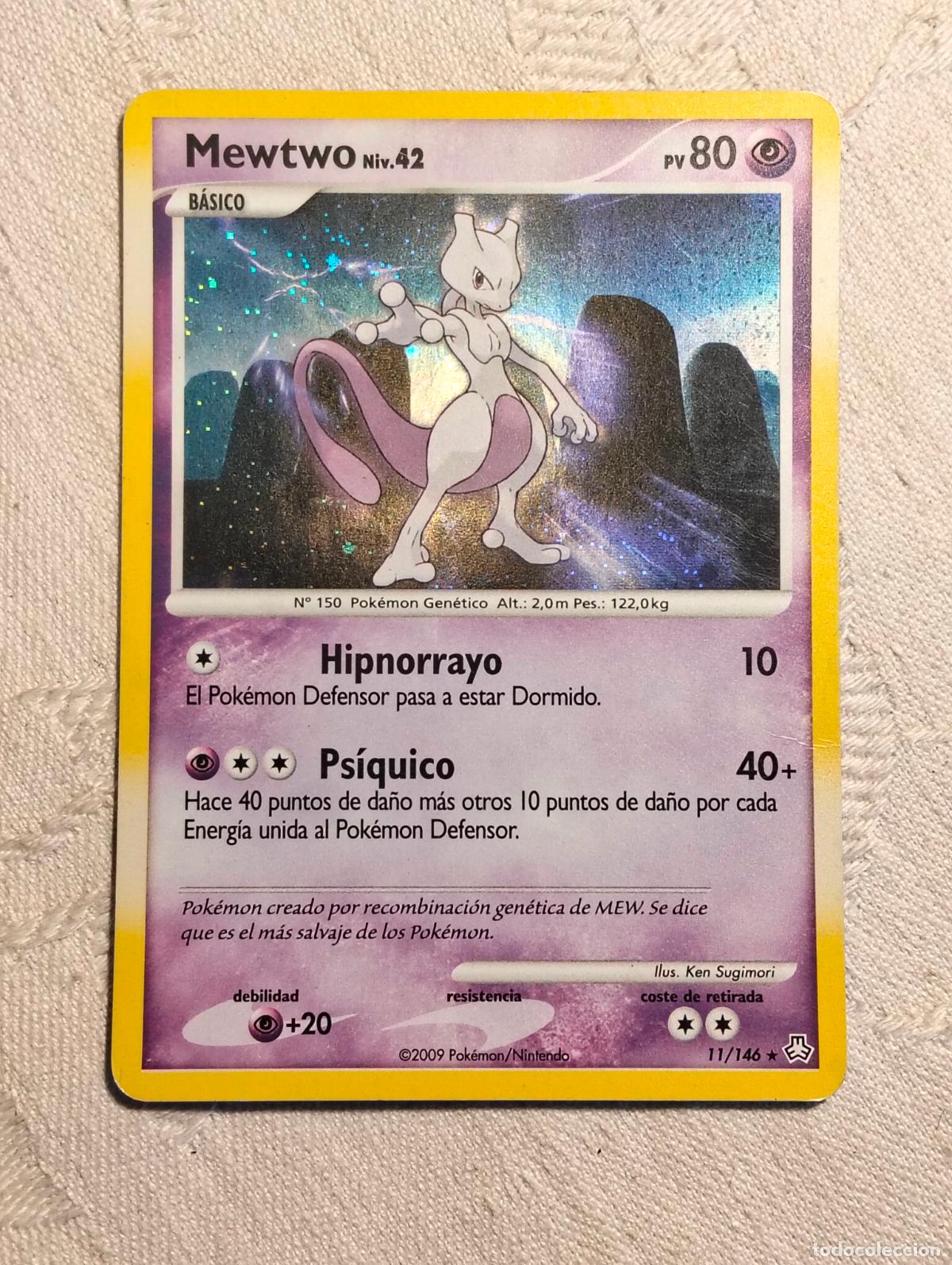 Trading Cards: Mewtwo niv.42 11/146 la 11 2009 carta pokemon espa&ntilde;ol