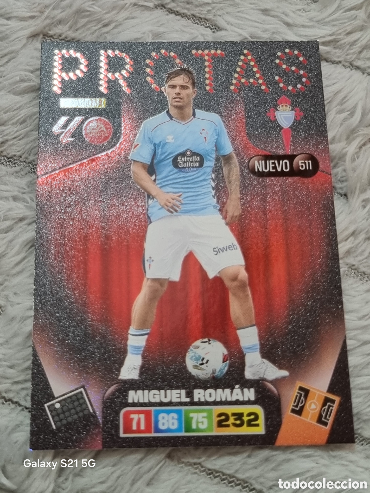 Trading Cards: 511 - MIGUEL ROMAN, CELTA NUEVO PROTAS ADRENALYN 2025 2026