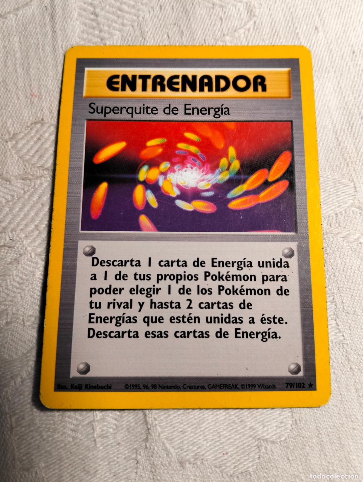 Trading Cards: Superquite de energ&iacute;a 79/102 79 bs 1999 base set carta pokemon espa&ntilde;ol