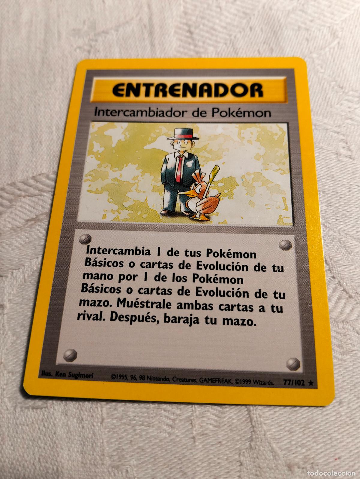 Trading Cards: Intercambiador de Pok&eacute;mon 77/102 77 bs 1999 base set carta pokemon espa&ntilde;ol
