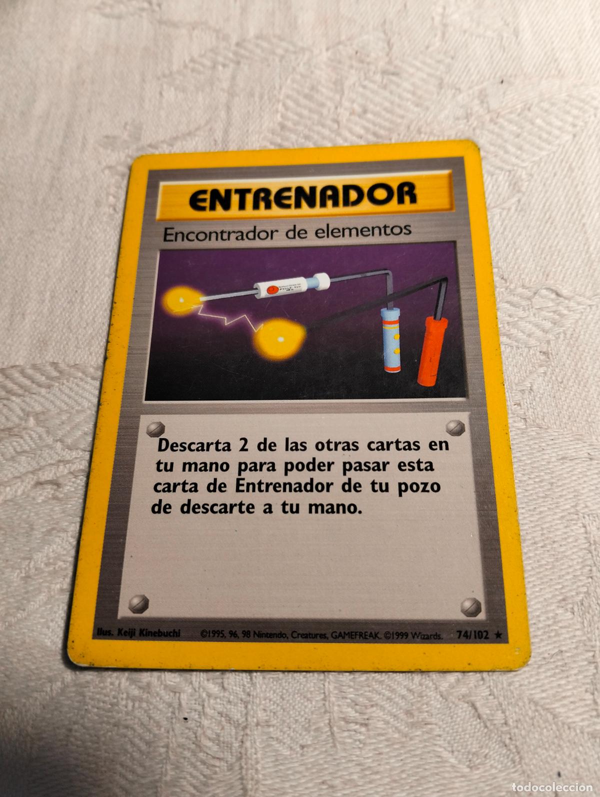 Trading Cards: Encontrador de elementos 74/102 74 bs 1999 base set carta pokemon espa&ntilde;ol