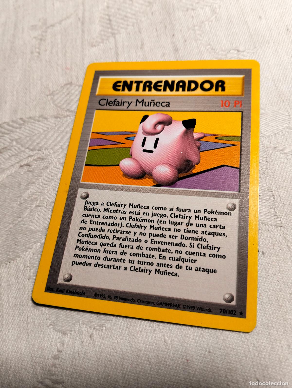 Trading Cards: Clefairy mu&ntilde;eca 70/102 70 bs 1999 base set carta pokemon espa&ntilde;ol