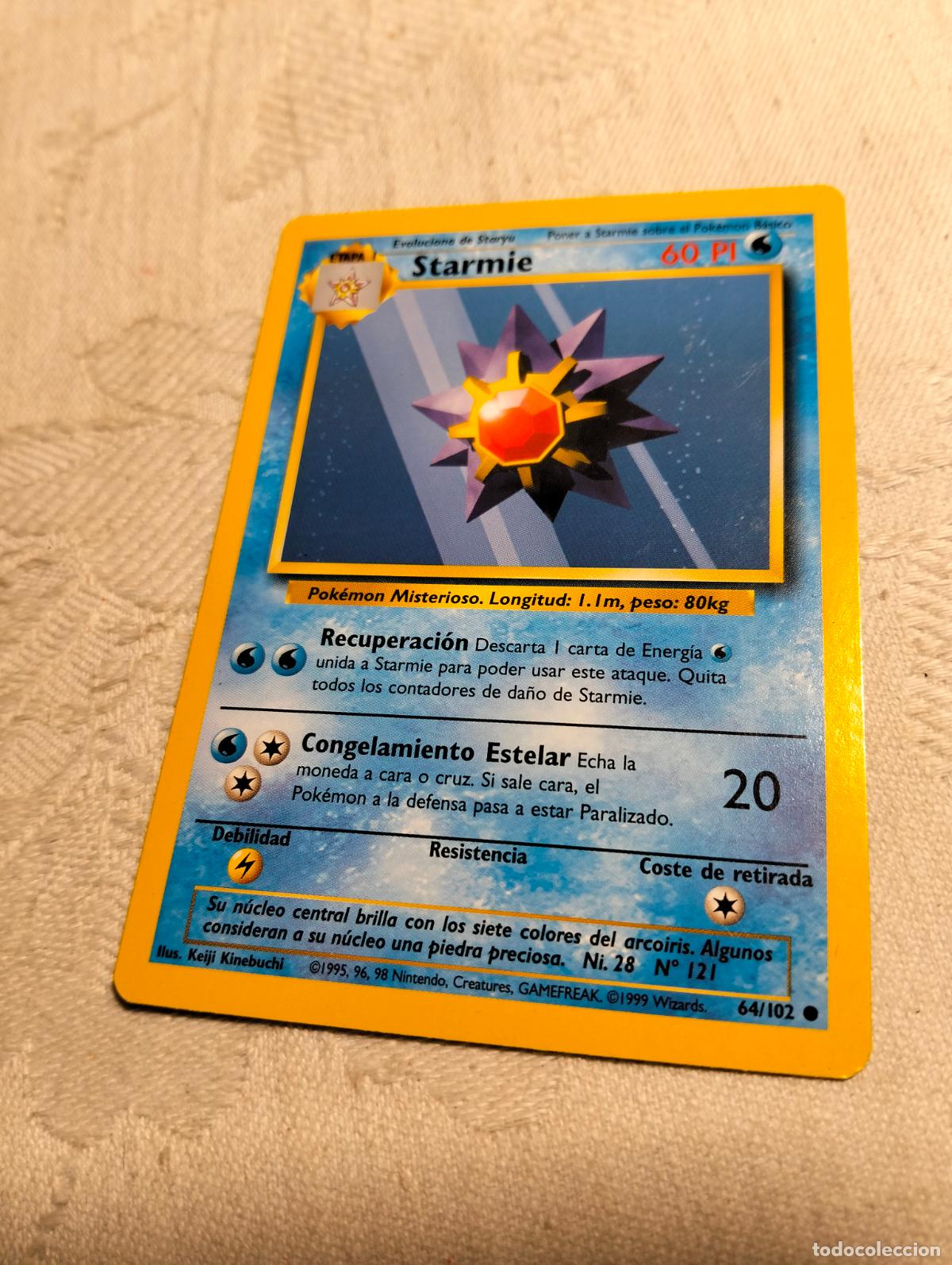 Trading Cards: Starmie 64/102 64 bs 1999 base set carta pokemon espa&ntilde;ol