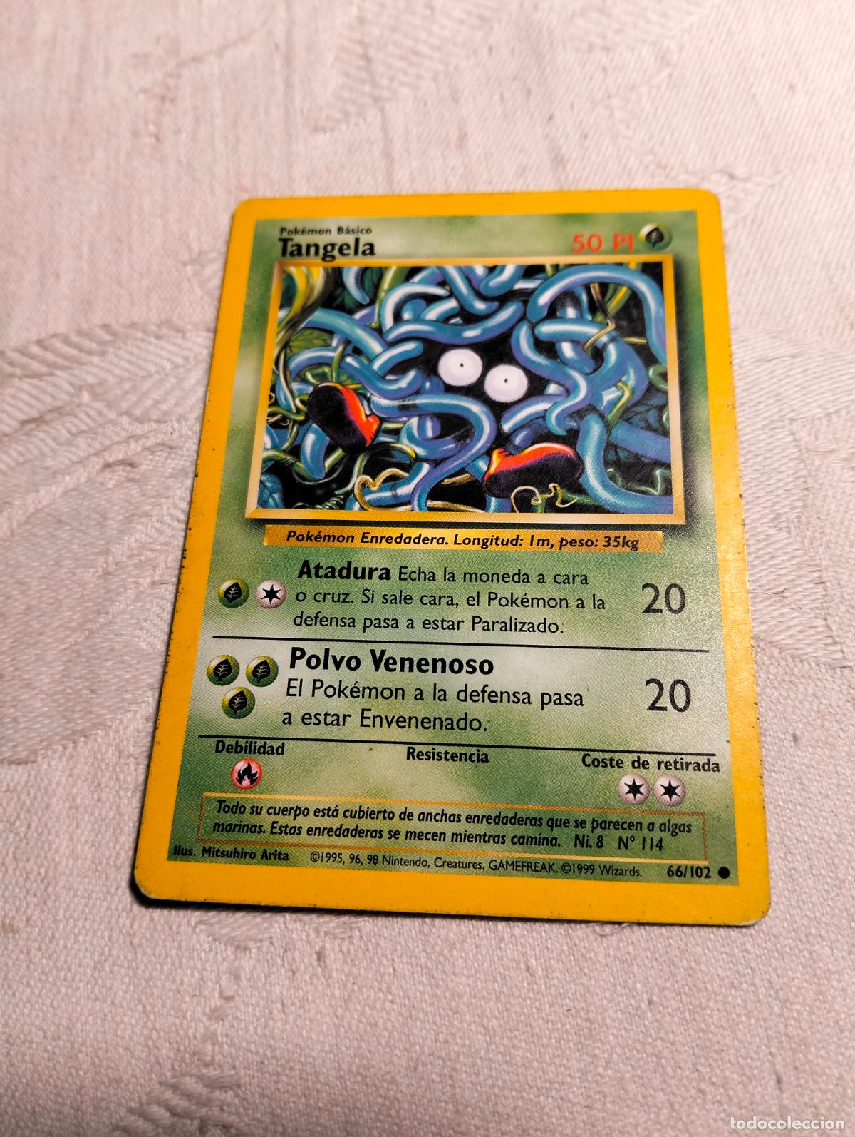 Trading Cards: Tangela 66/102 66 bs 1999 base set carta pokemon espa&ntilde;ol