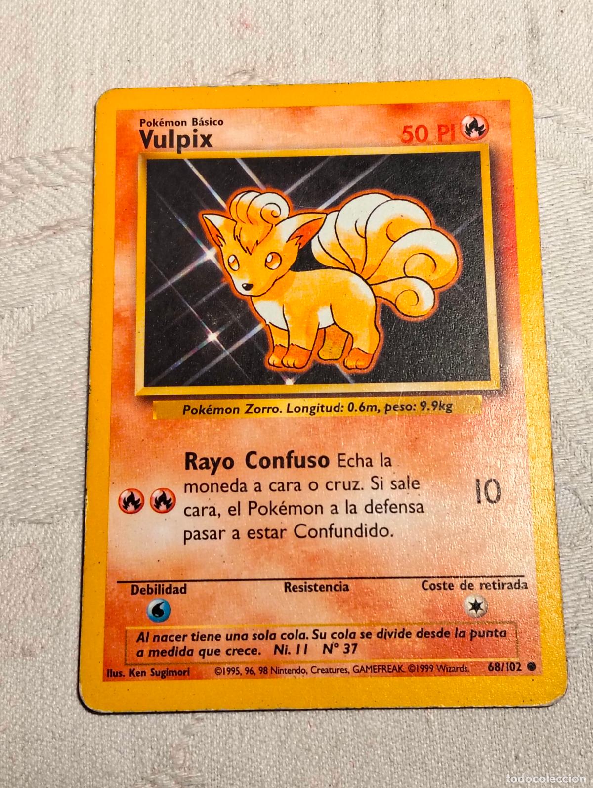 Trading Cards: Vulpix 68/102 68 bs 1999 base set carta pokemon espa&ntilde;ol