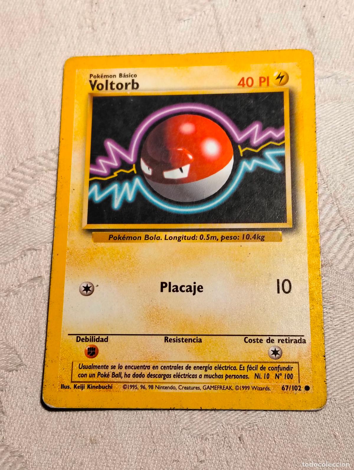 Cartes &agrave; &Eacute;changer: Voltorb 67/102 67 bs 1999 base set carta pokemon espa&ntilde;ol
