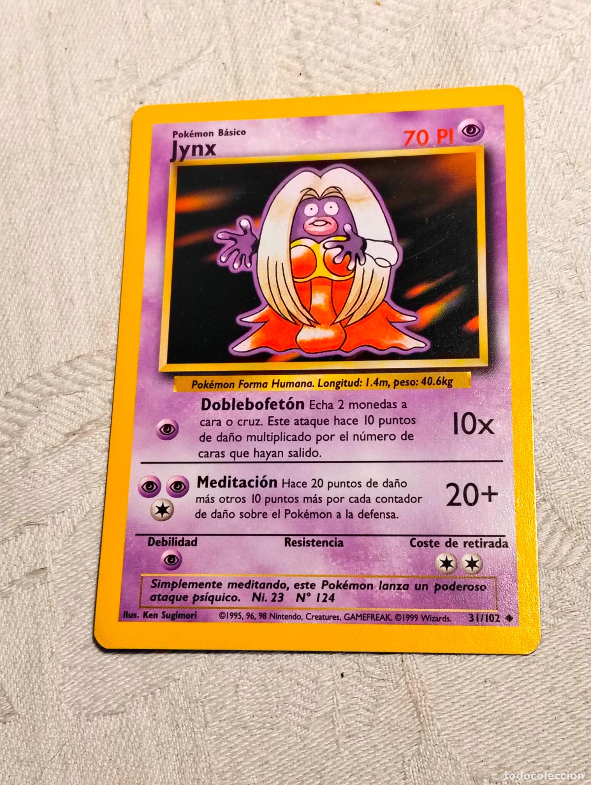 Trading Cards: Jynx 31/102 31 bs 1999 base set carta pokemon espa&ntilde;ol