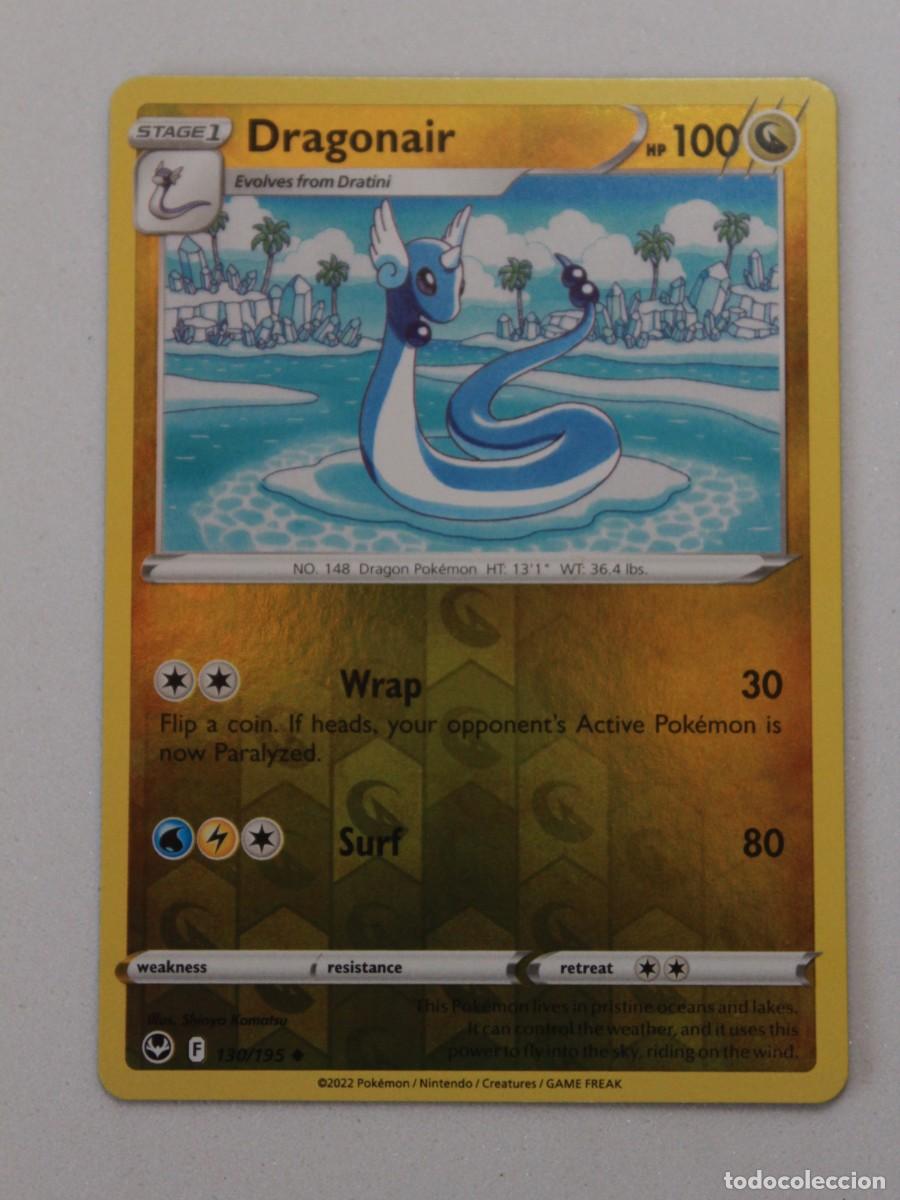 Trading Cards: Carta Pok&eacute;mon Dragonair Reverse Holo 130/195 Silver Tempest a&ntilde;o