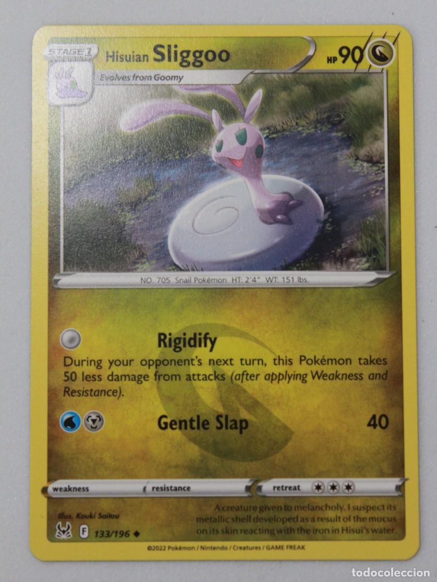 Trading Cards: Carta Pok&eacute;mon Hisuian Sliggoo Reverse Holo 133/196 Lost Origin a&ntilde;o