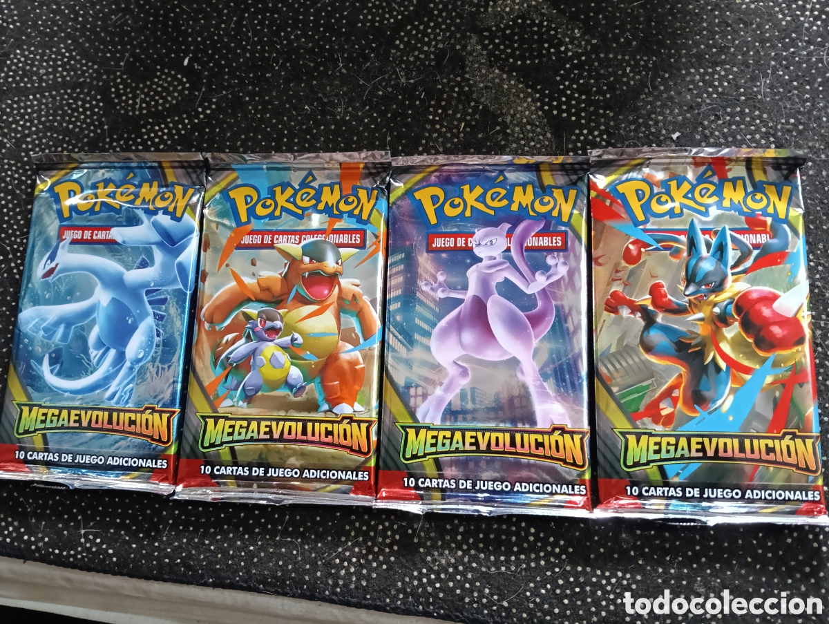 Trading Cards: Lote de 4 sobres POK&Eacute;MON MEGA EVOLUCI&Oacute;N