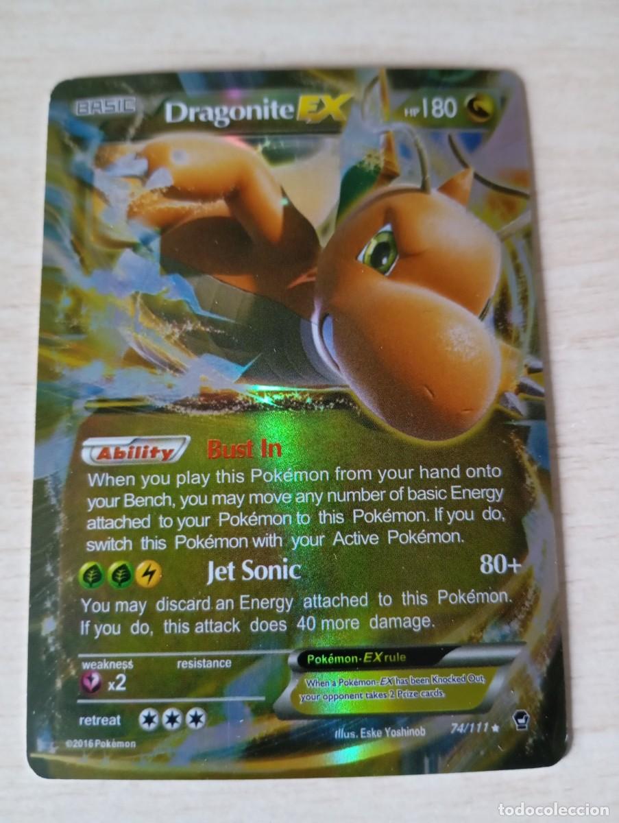 Trading cards: Carta Pok&eacute;mon Dragonite EX Proxy - Foto 1
