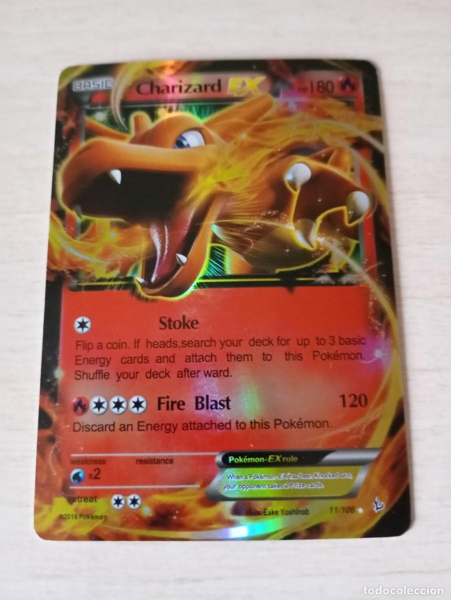 Trading cards: Carta Pok&eacute;mon Charizard EX Proxy - Foto 1