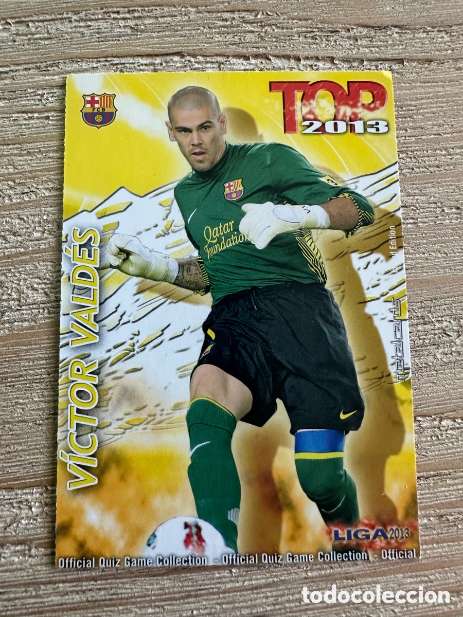 Trading Cards: VICTOR VALDES FC BARCELONA 542 TOP 2013 MATE QUIZ GAME COLLECTION MUNDICROMO 2013 12-13 2012-2013