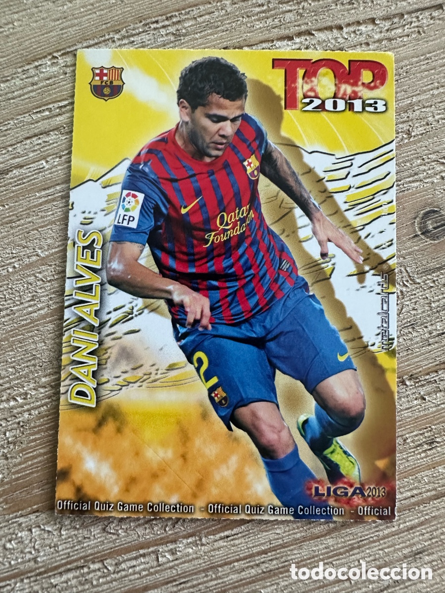 Figurine Collezionabili: DANI ALVES FC BARCELONA 551 TOP 2013 MATE QUIZ GAME COLLECTION MUNDICROMO 2013 12-13 2012-2013