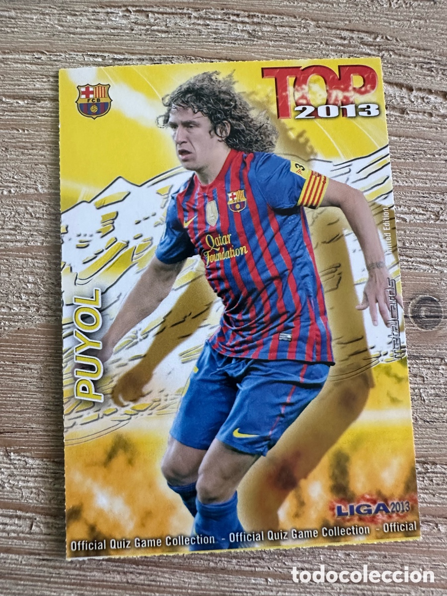 Figurine Collezionabili: PUYOL FC BARCELONA 560 TOP 2013 MATE QUIZ GAME COLLECTION MUNDICROMO 2013 12-13 2012-2013