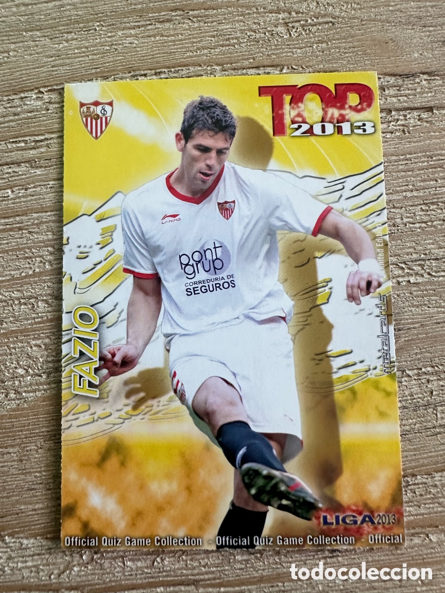 Figurine Collezionabili: FAZIO SEVILLA 563 TOP 2013 MATE QUIZ GAME COLLECTION MUNDICROMO 2013 12-13 2012-2013