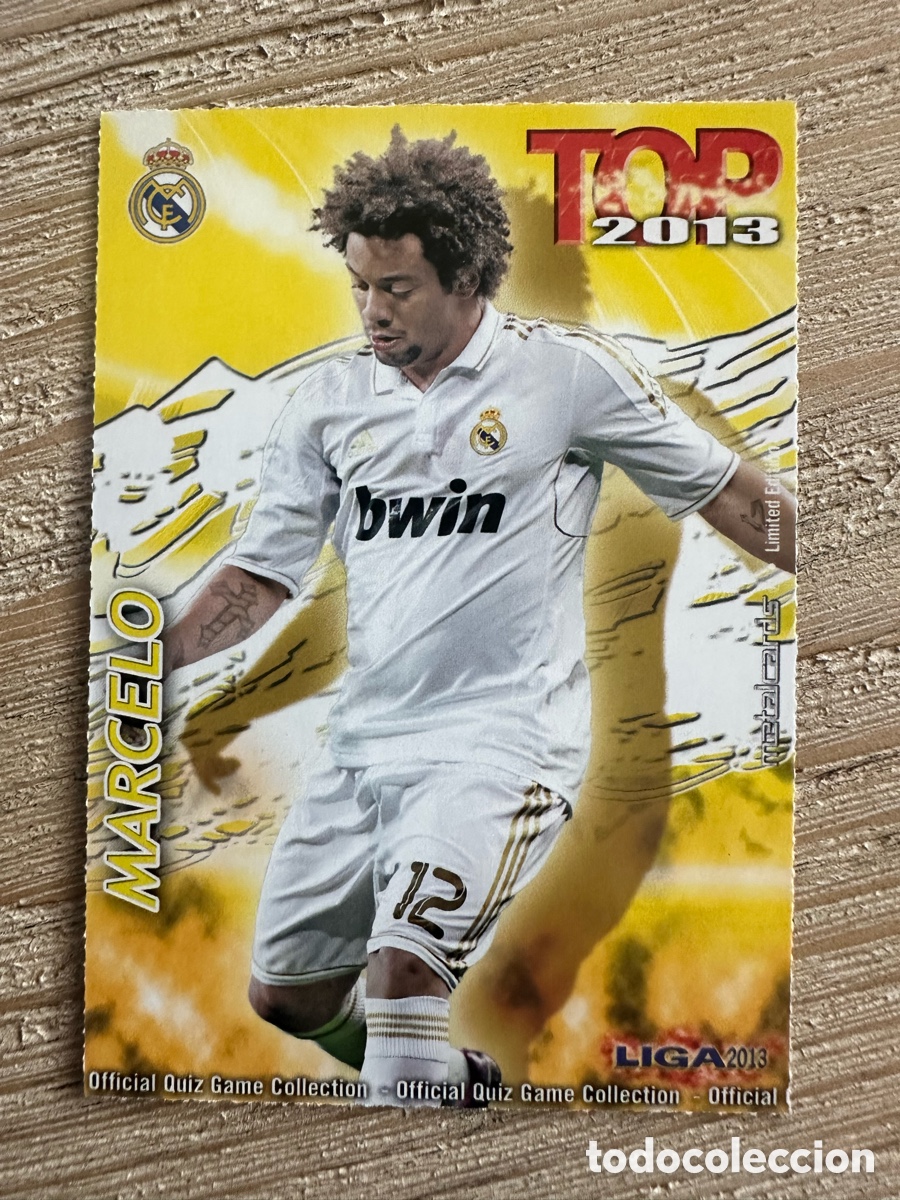 Figurine Collezionabili: MARCELO REAL MADRID 577 TOP 2013 MATE QUIZ GAME COLLECTION MUNDICROMO 2013 12-13 2012-2013