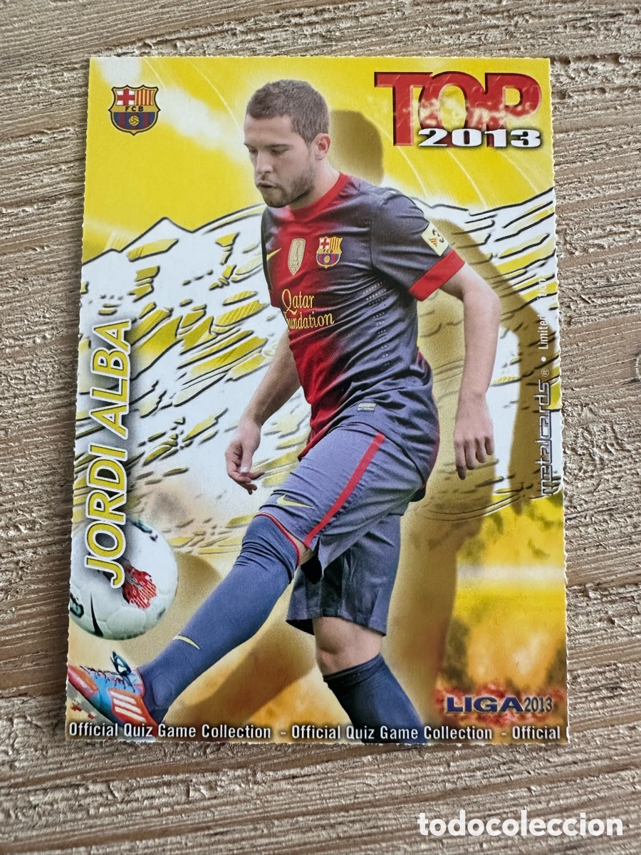 Figurine Collezionabili: JORDI ALBA FC BARCELONA 578 TOP 2013 MATE QUIZ GAME COLLECTION MUNDICROMO 2013 12-13 2012-2013