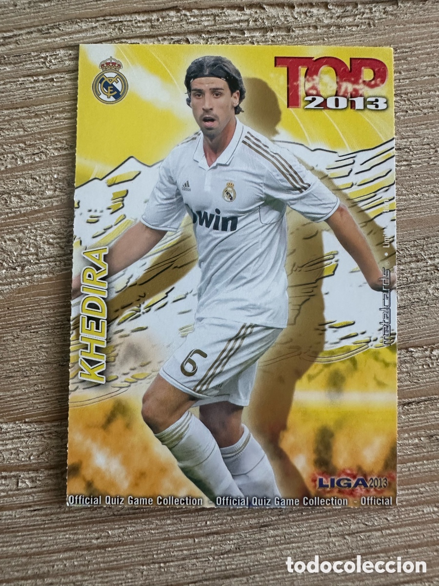 Trading Cards: KHEDIRA REAL MADRID 586 TOP 2013 MATE QUIZ GAME COLLECTION MUNDICROMO 2013 12-13 2012-2013