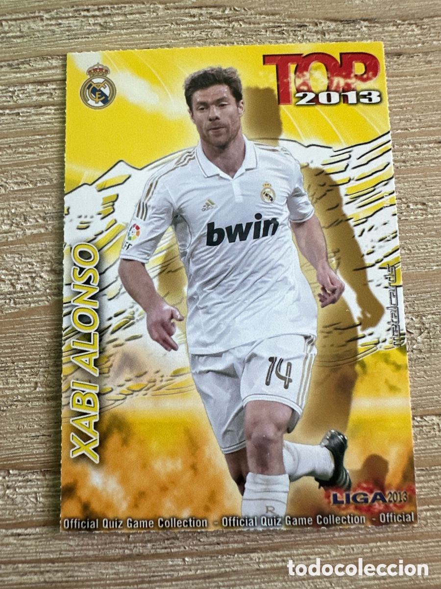 Trading Cards: XABI ALONSO REAL MADRID 604 TOP 2013 MATE QUIZ GAME COLLECTION MUNDICROMO 2013 12-13 2012-2013