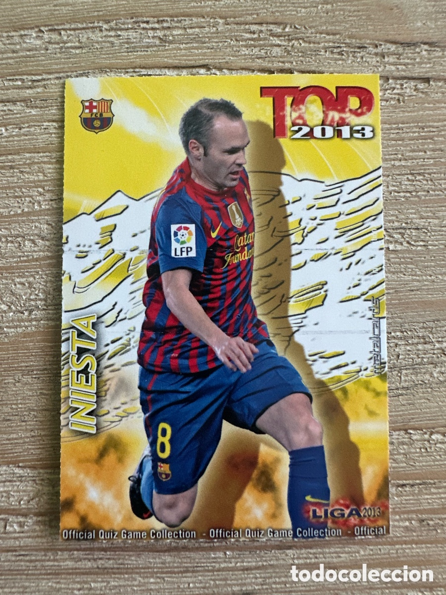 Trading Cards: INIESTA FC BARCELONA 614 TOP 2013 MATE QUIZ GAME COLLECTION MUNDICROMO 2013 12-13 2012-2013