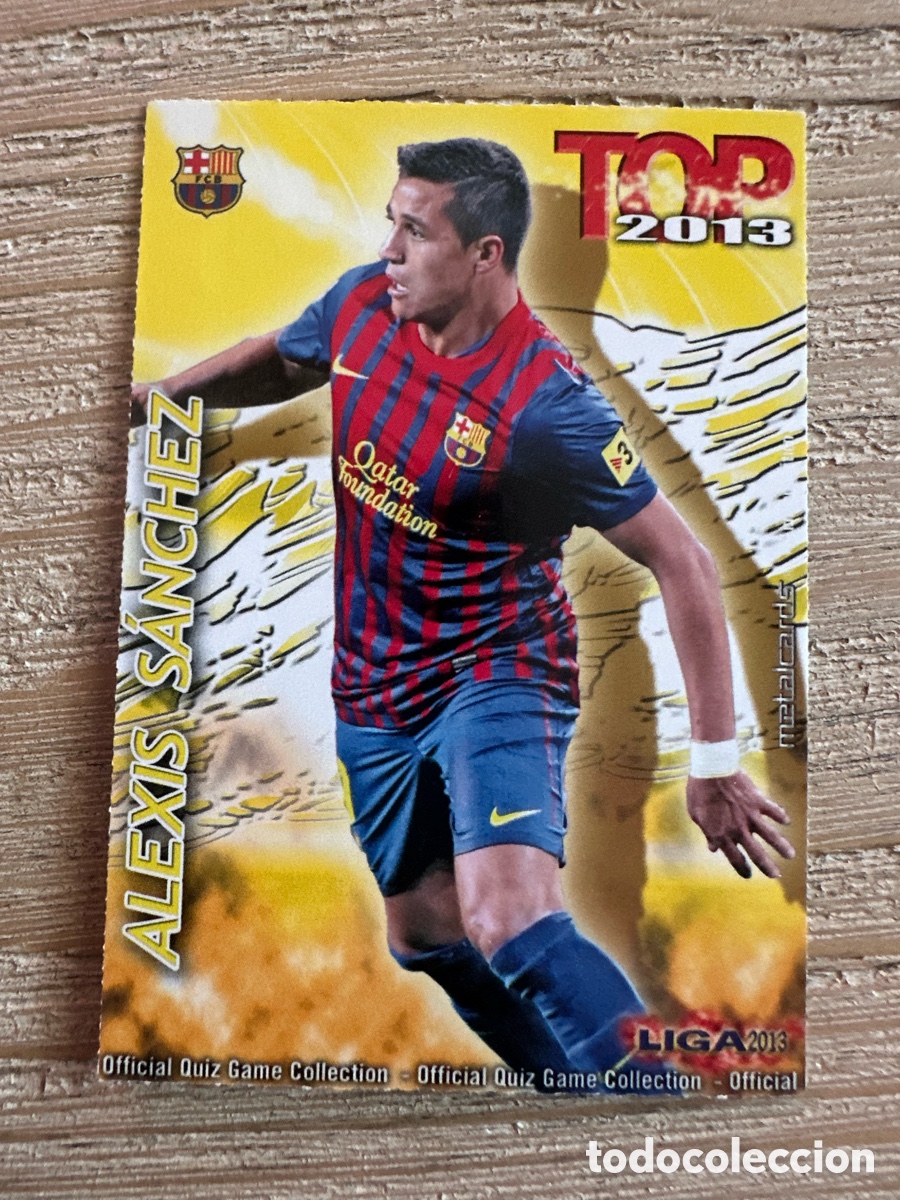 Trading Cards: ALEXIS SANCHEZ FC BARCELONA 623 TOP 2013 MATE QUIZ GAME COLLECTION MUNDICROMO 2013 12-13 2012-2013
