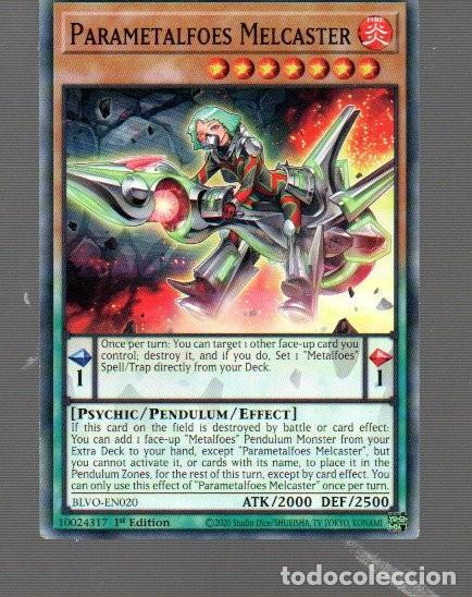 Trading Cards: CROMO DE KONAMI YU GI OH PARAMETRALES MELCASTER I&ordm; EDICION DEL A&Ntilde;O 2020