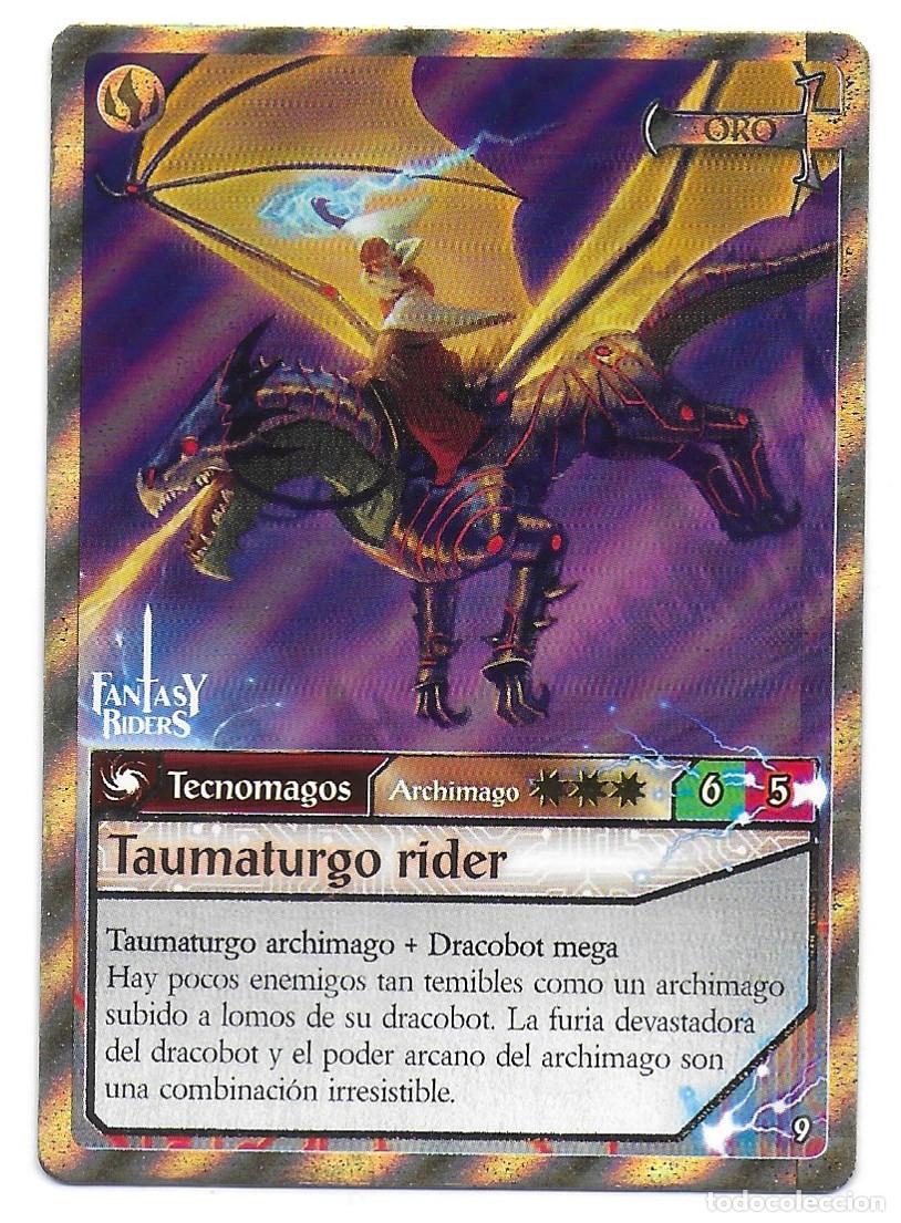 Trading Cards: PANINI - Fantasy Riders 2018 - N&uacute;mero 9 Taumaturgo rider ORO