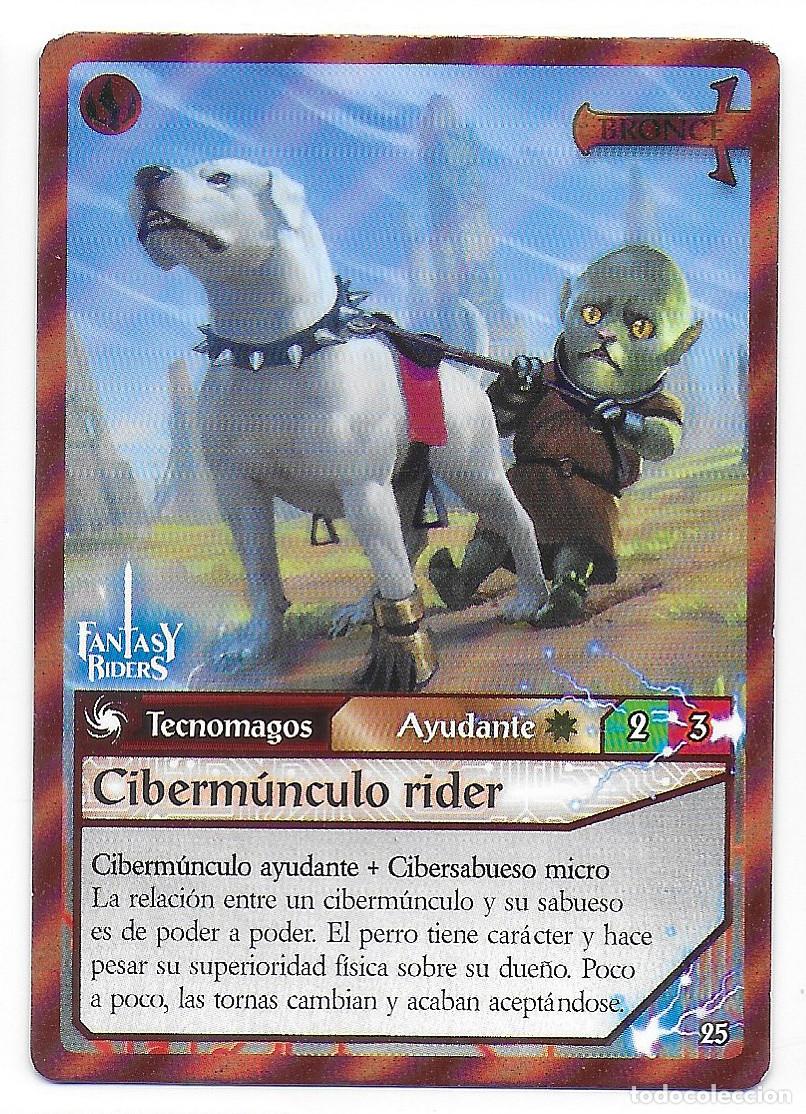 Figurine Collezionabili: PANINI - Fantasy Riders 2018 - N&uacute;mero 25 Ciberm&uacute;nculo rider BRONCE