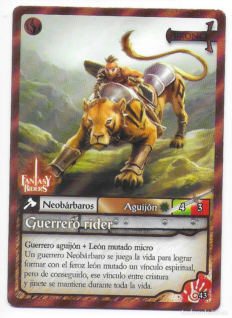 Sammelkarten: PANINI - Fantasy Riders 2018 - N&uacute;mero 43 Guerrero rider BRONCE