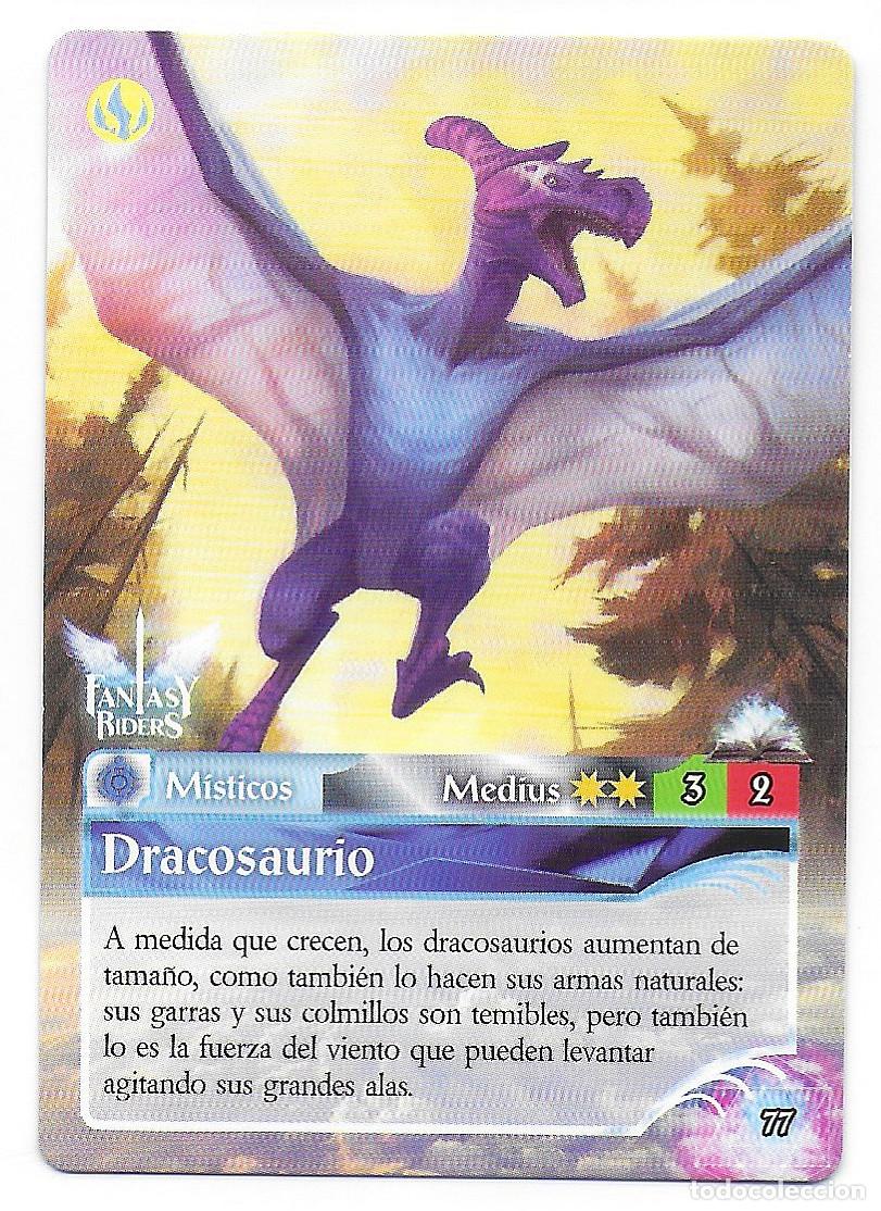 Trading Cards: PANINI - Fantasy Riders 2018 - N&uacute;mero 77 Dracosaurio