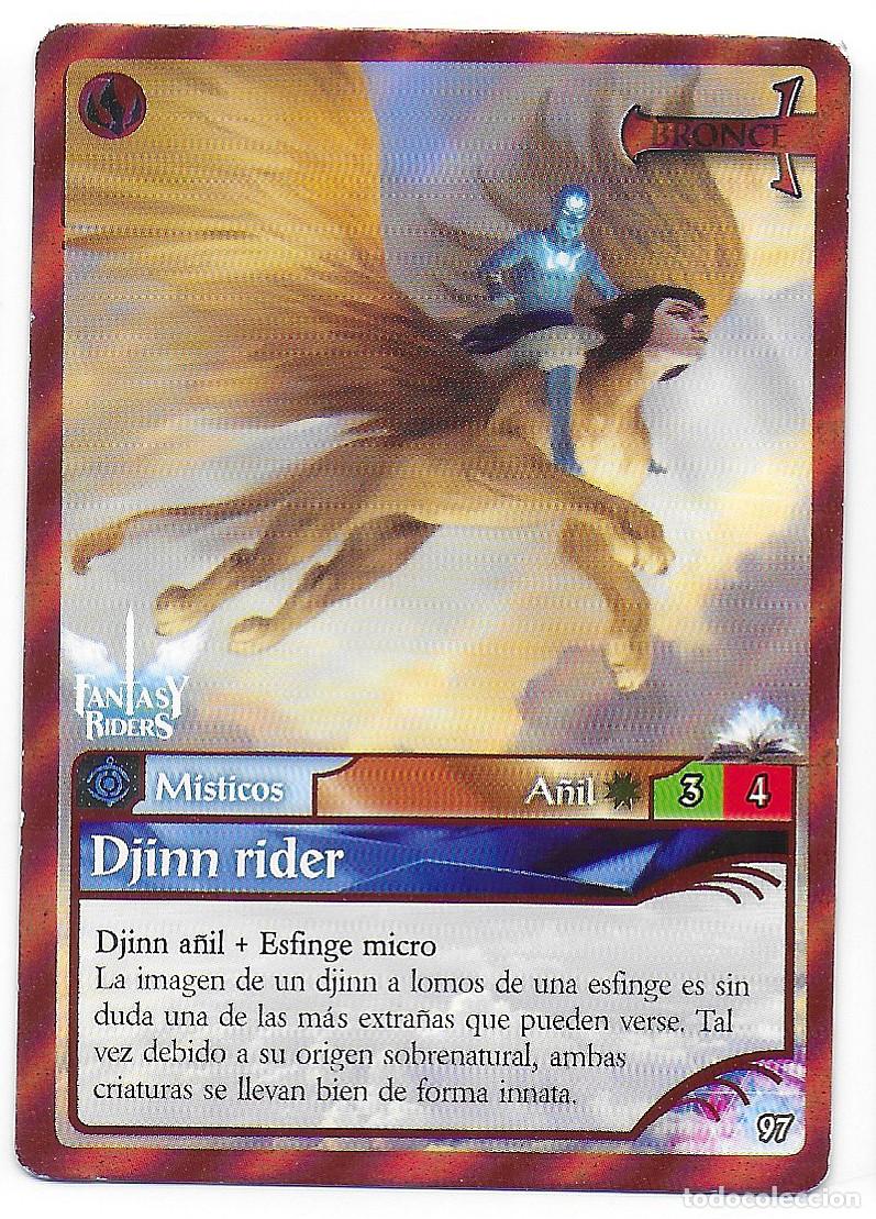 Trading Cards: PANINI - Fantasy Riders 2018 - N&uacute;mero 97 Djinn rider BRONCE