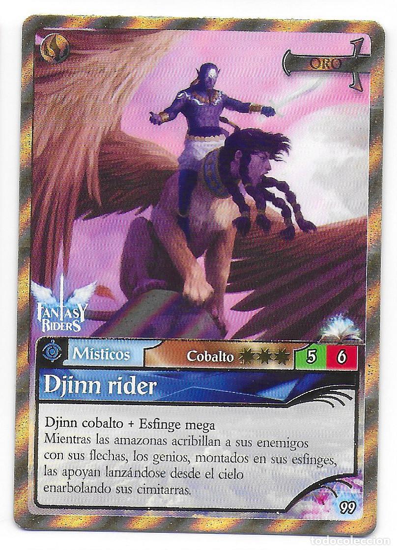 Trading Cards: PANINI - Fantasy Riders 2018 - N&uacute;mero 99 Djinn rider ORO