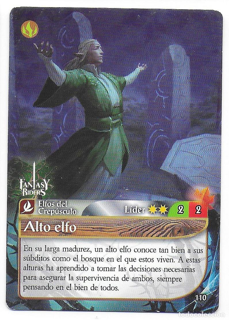 Trading Cards: PANINI - Fantasy Riders 2018 - N&uacute;mero 110 Alto elfo