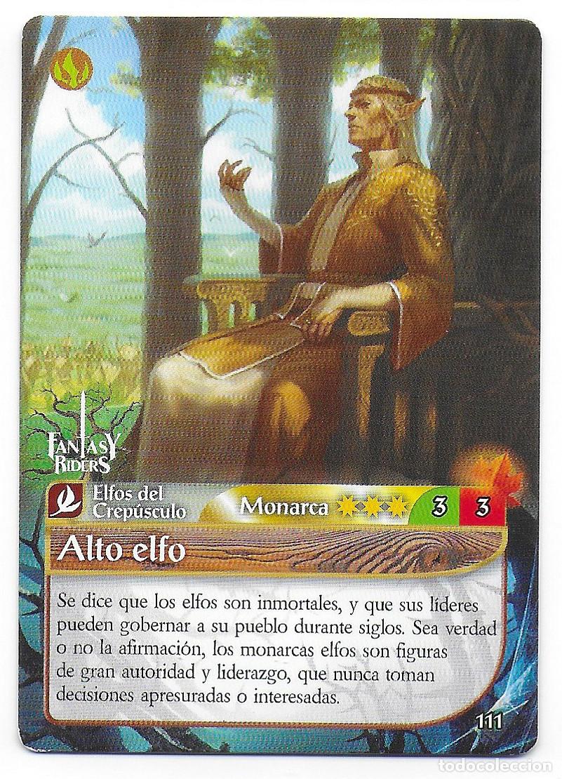 Trading Cards: PANINI - Fantasy Riders 2018 - N&uacute;mero 111 Alto elfo