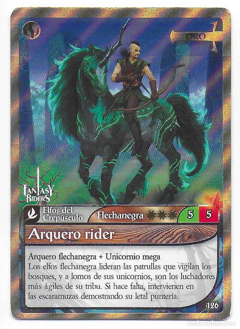 Trading Cards: PANINI - Fantasy Riders 2018 - N&uacute;mero 126 Arquero rider ORO