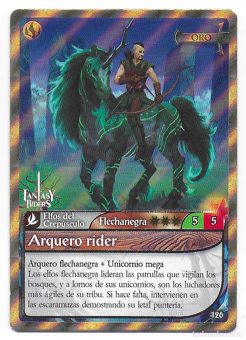 Trading Cards: PANINI - Fantasy Riders 2018 - N&uacute;mero 126 Arquero rider ORO