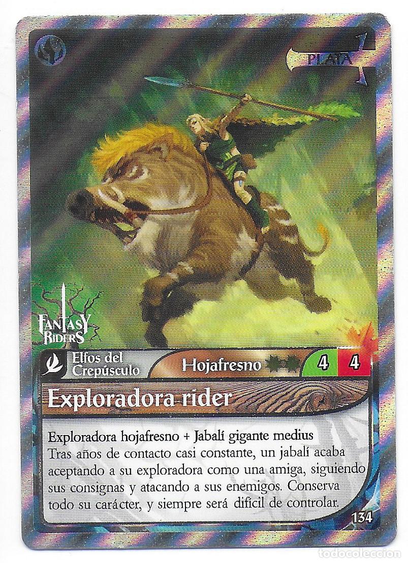Trading Cards: PANINI - Fantasy Riders 2018 - N&uacute;mero 134 Exploradora rider PLATA