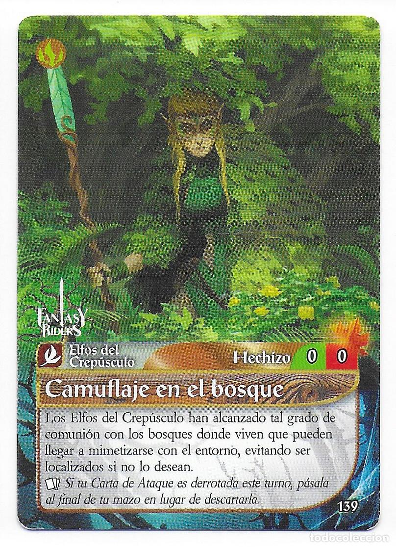 Trading Cards: PANINI - Fantasy Riders 2018 - N&uacute;mero 139 Camuflaje en el bosque